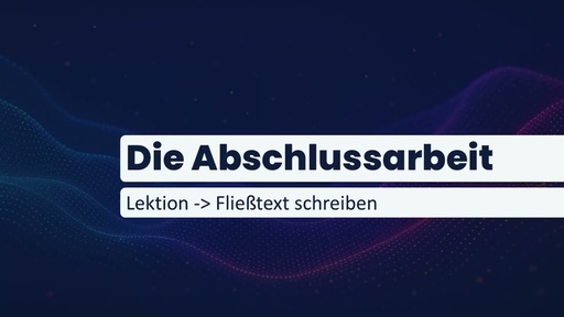 Lernvideo Fließtext schreiben (5:11 Min)